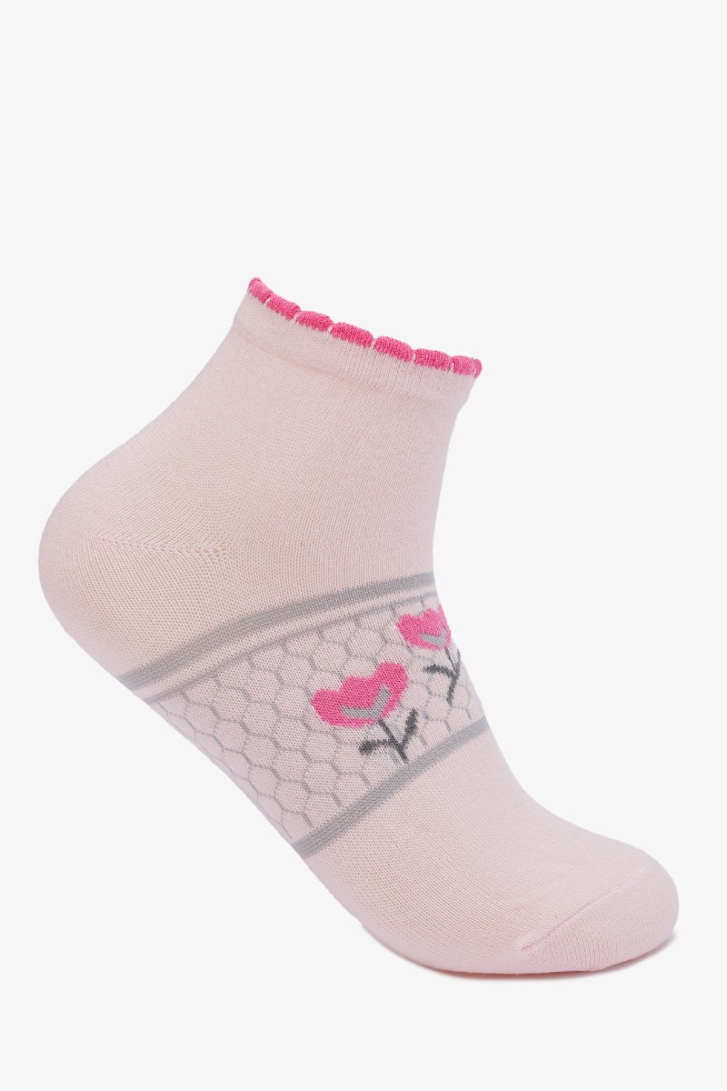 Carina Floral Ankle Socks - 2 Pairs - Image 2
